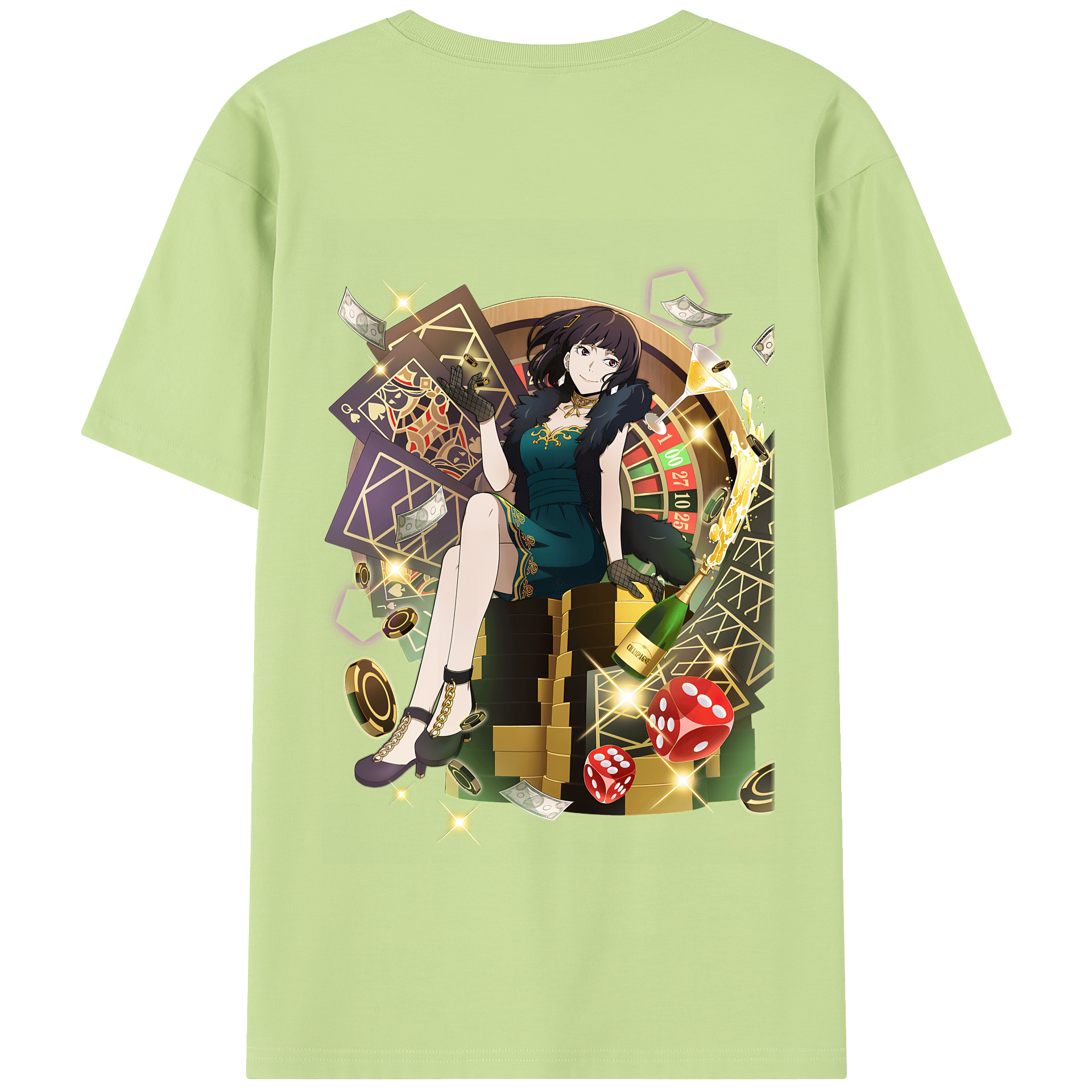 （画像用） 文豪ストレイドッグス Bungo Stray Dogs 綿100％半袖Tシャツ（背面プリント）